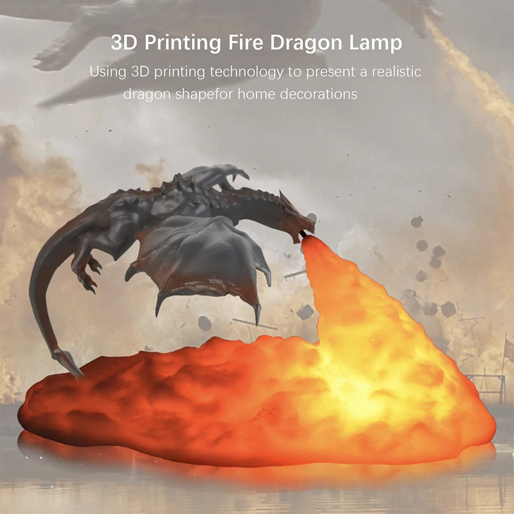 3D Dragon LED Lamp