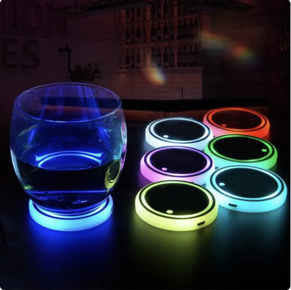 LED Colorful Cup Holder Coaster