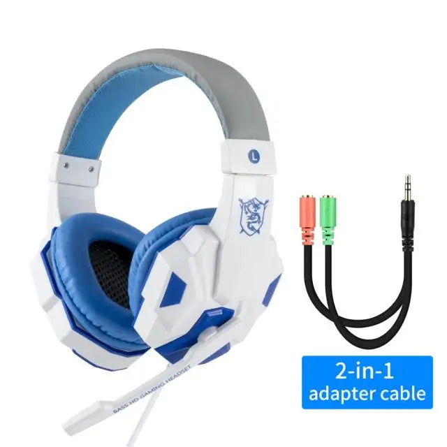 LED Light Wired Gamer Headset