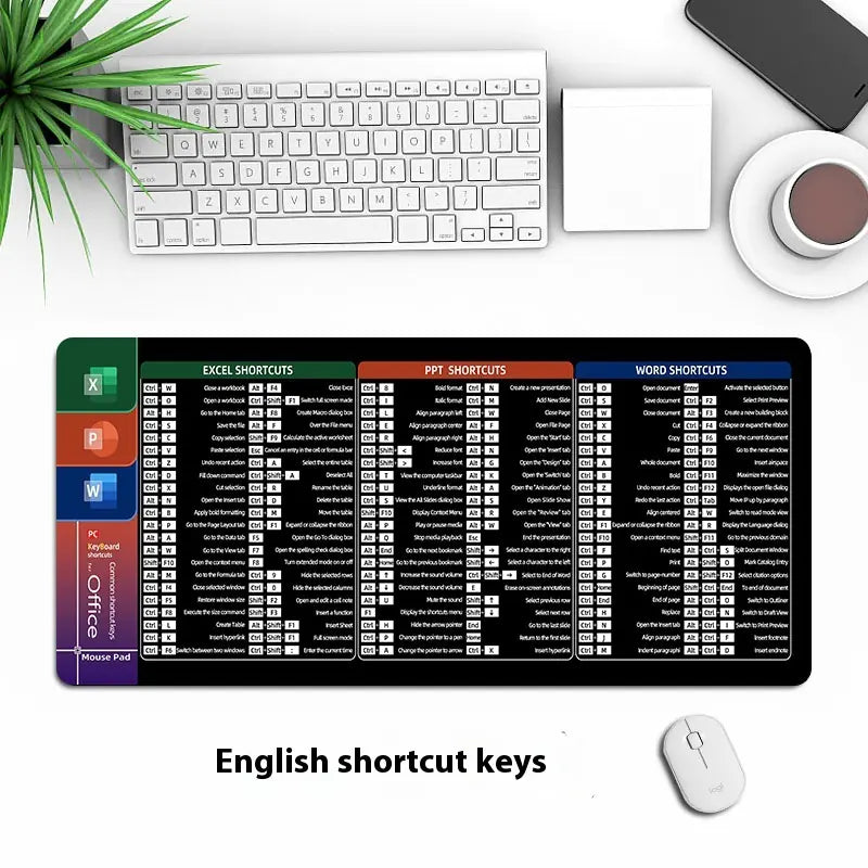 Shortcut Key MS Office Mouse Pad