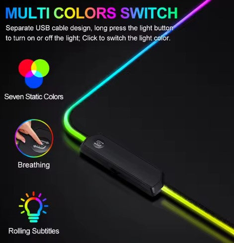 RGB Mouse Pad with Cable