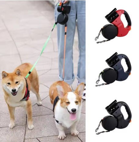 Retractable Dual Dog Leash