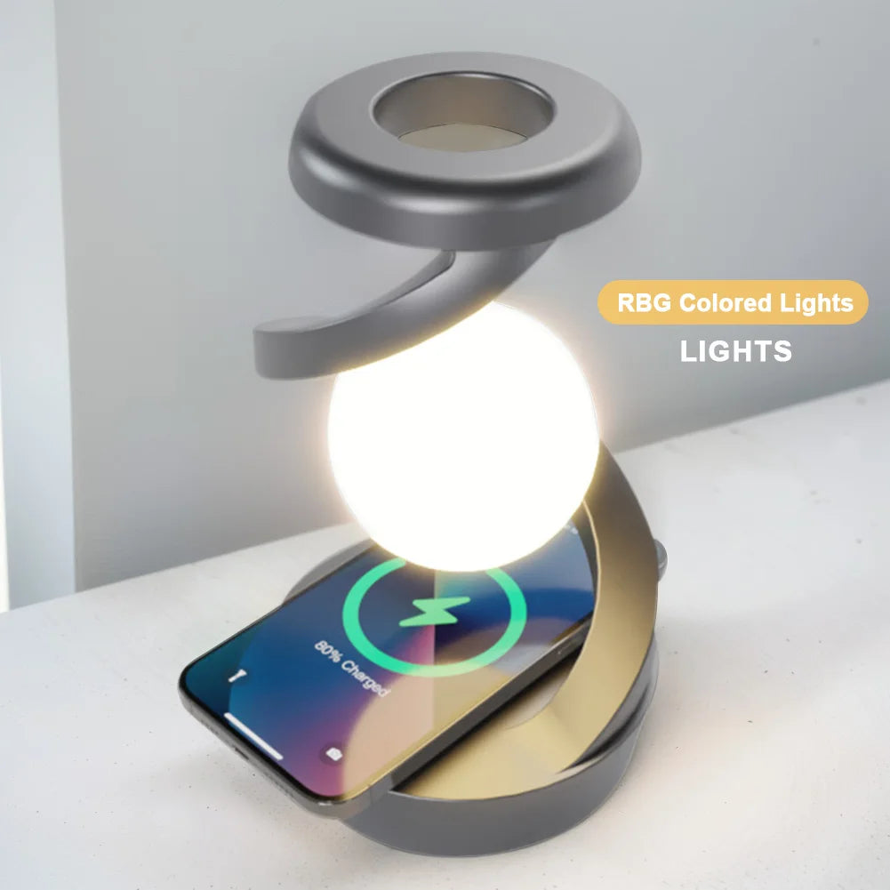 3D Levitating Ball Lamp with Wireless Phone Charger