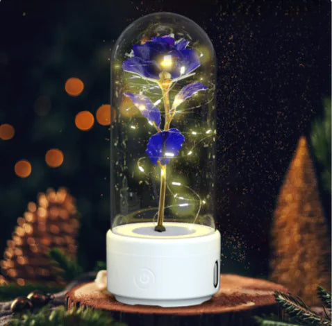 2-in-1 Rose LED Light & Bluetooth Speaker