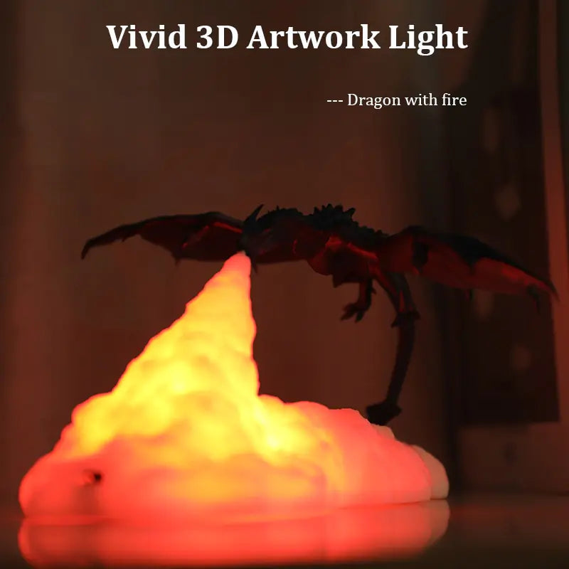 3D Dragon LED Lamp