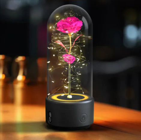 2-in-1 Rose LED Light & Bluetooth Speaker